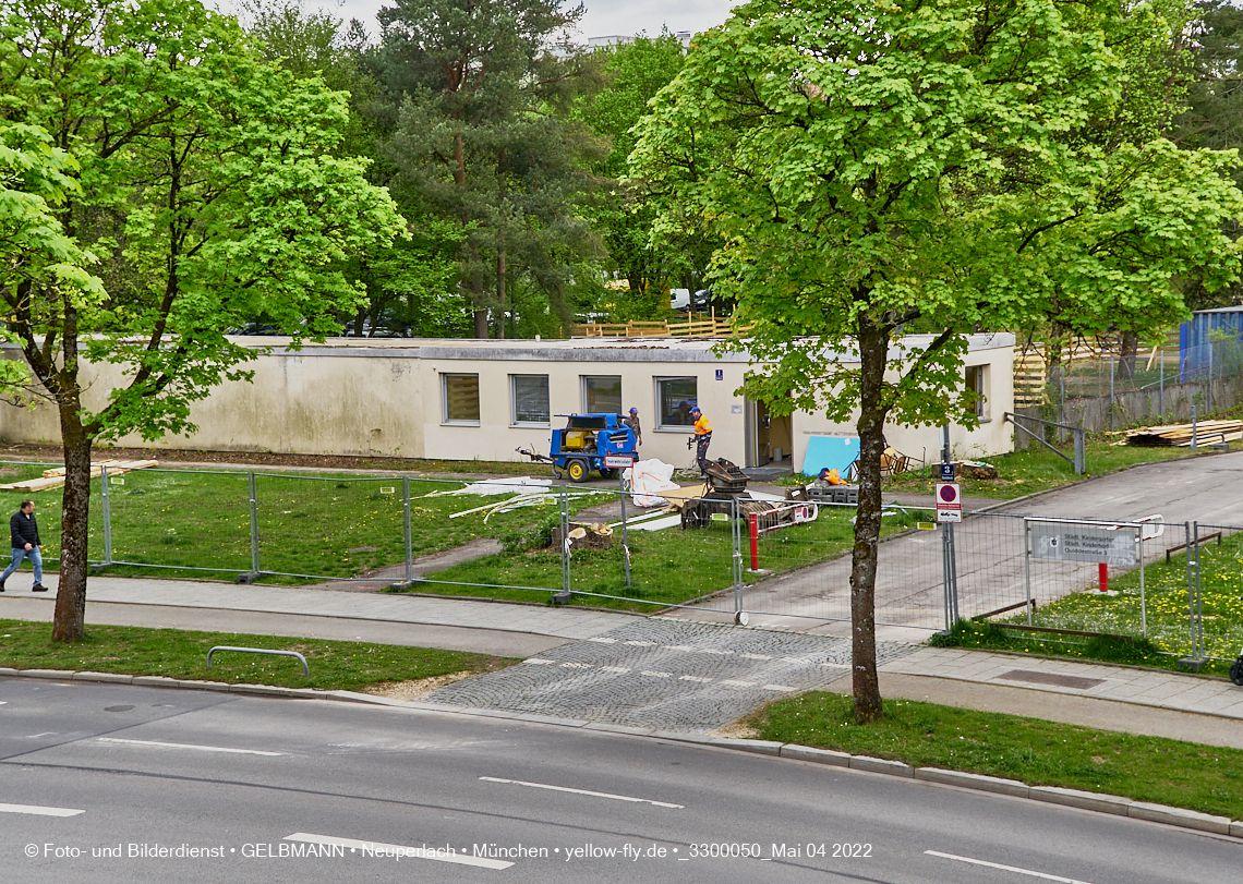 04.05.2022 - Baustelle am Haus für Kinder in Neuperlach